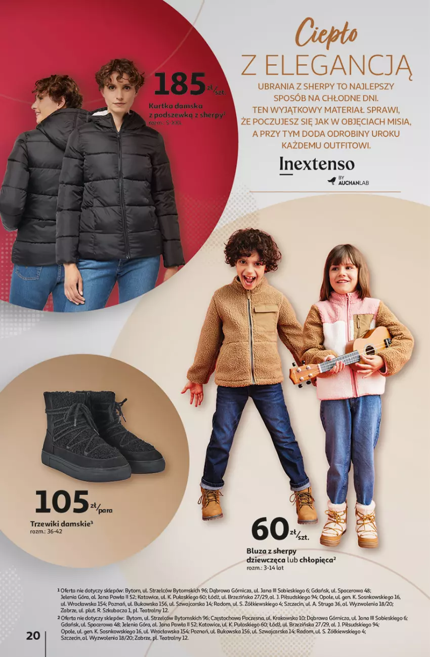 Gazetka promocyjna Auchan - Katalog Jesienne inspiracje Inextenso by AUCHANLAB - ważna 10.10 do 06.11.2024 - strona 20 - produkty: Acer, Bluza, Cars, Kurtka, Piec, Sos