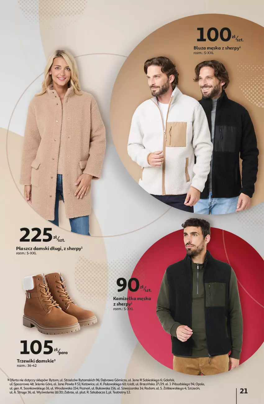 Gazetka promocyjna Auchan - Katalog Jesienne inspiracje Inextenso by AUCHANLAB - ważna 10.10 do 06.11.2024 - strona 21 - produkty: Acer, Bluza, Cars, Kamizelka, Płaszcz, Sos