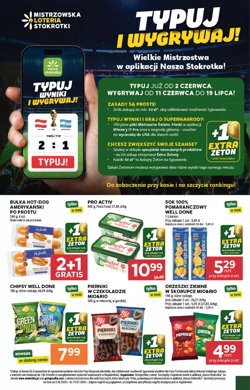 Gazetka promocyjna Stokrotka - Market - ważna 02.06 do 10.06.2026 - strona 7 - produkty: Bułka, Chipsy, Fa, Flora, Gra, Gry, Olej, Orzeszki, Orzeszki ziemne, Piernik, Sok, Taca