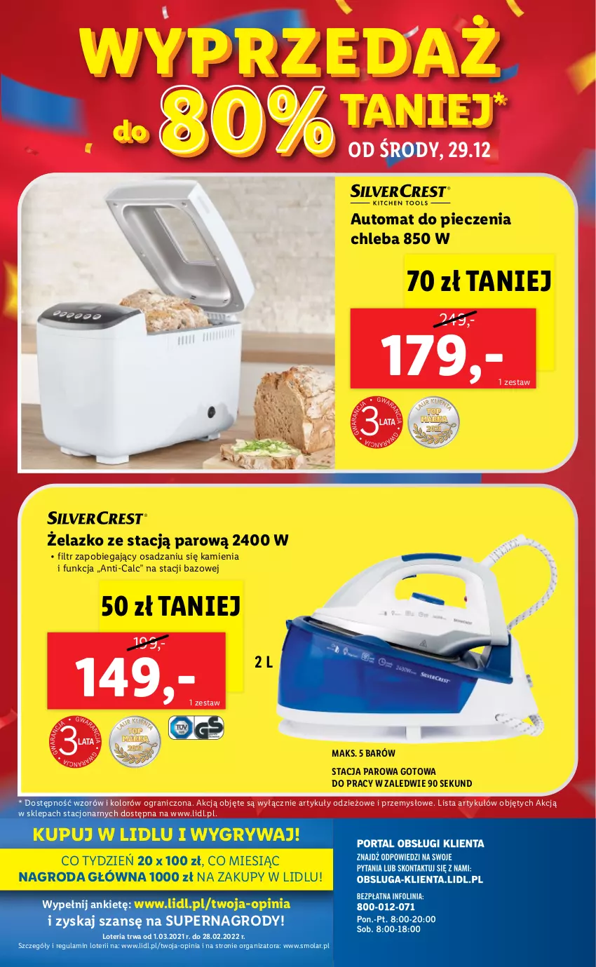 Gazetka promocyjna Lidl - GAZETKA - ważna 27.12 do 31.12.2021 - strona 36 - produkty: Automat do pieczenia chleba, Chleb, Gra, Gry, Mola, Piec