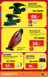Gazetka promocyjna Lidl - GAZETKA - Gazetka - ważna od 31.12 do 31.12.2021 - strona 35 - produkty: Odkurzacz, Pojemnik, Szlifierka, Lampa, Zestaw narzędzi