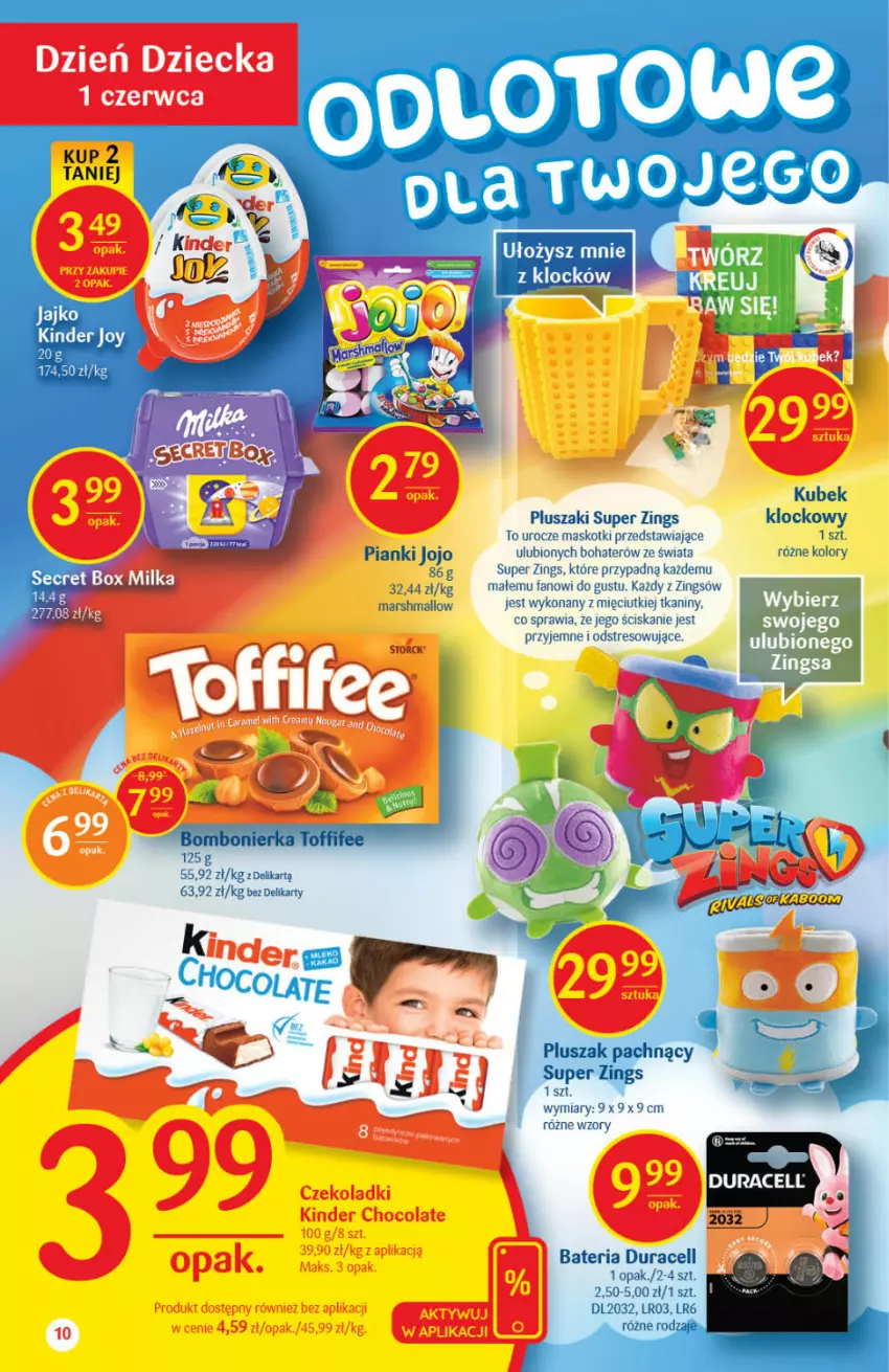 Gazetka promocyjna Delikatesy Centrum - Gazetka Delikatesy Centrum - ważna 27.05 do 01.06.2021 - strona 10 - produkty: Bateria, Duracell, Fa, Kinder, Kubek, Mars, Pluszak