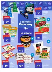 Gazetka promocyjna Carrefour - Gazetka Market - Gazetka - ważna od 27.03 do 27.03.2021 - strona 22 - produkty: Warzywa, Ser, Gra, Danone, Danonki, Truskawki, Tarta, Lody, Serek, Maliny, Ser kozi, Owoce, Ser pleśniowy, Tartare, Hortex