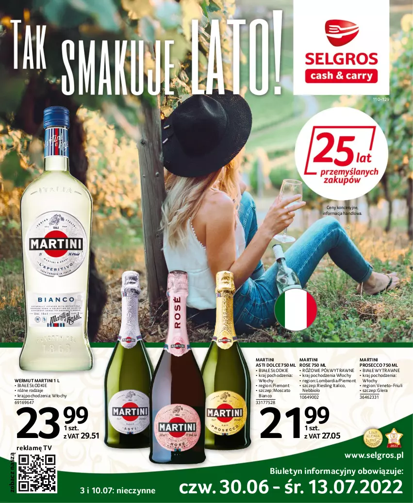 Gazetka promocyjna Selgros - Katalog wina - ważna 22.04 do 31.12.2022 - strona 1 - produkty: LG, Martini, Prosecco
