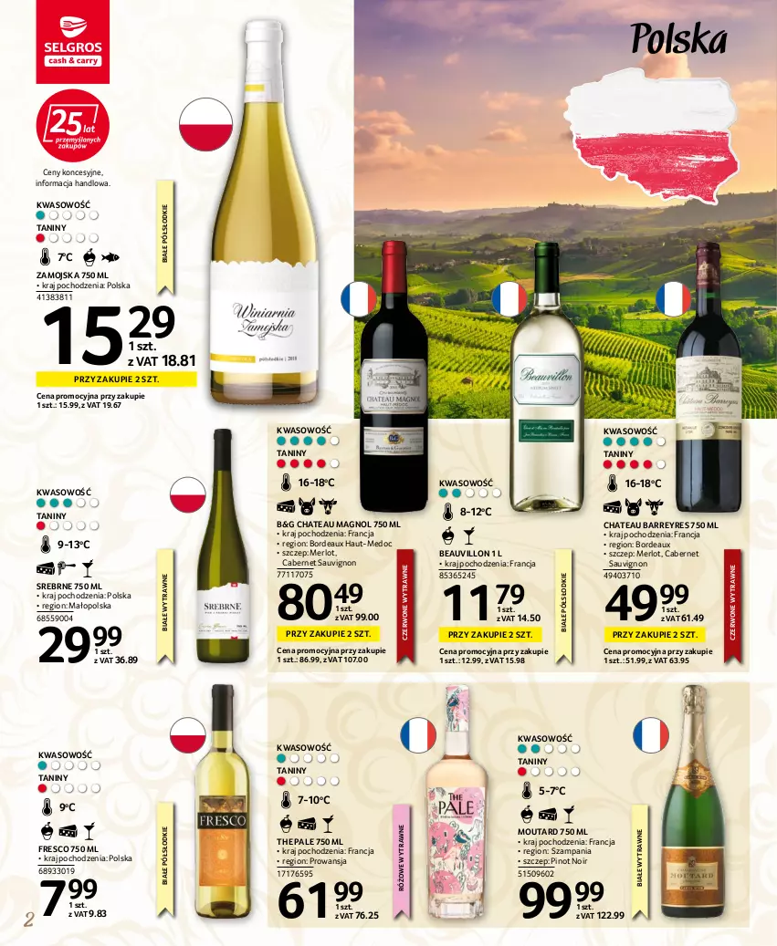 Gazetka promocyjna Selgros - Katalog wina - ważna 22.04 do 31.12.2022 - strona 2 - produkty: Bordeaux, Cabernet Sauvignon, Fresco, Merlot