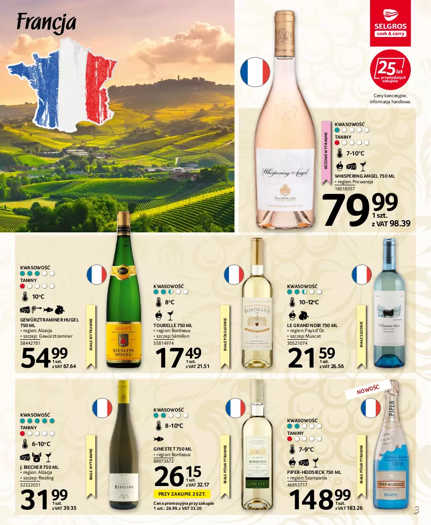Gazetka promocyjna Selgros - Katalog wina - ważna 22.04 do 31.12.2022 - strona 3 - produkty: Bordeaux, Gin, Gra, Mus