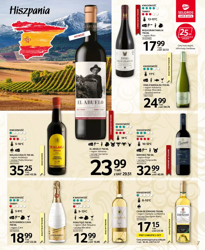 Gazetka promocyjna Selgros - Katalog wina - ważna 22.04 do 31.12.2022 - strona 7 - produkty: Fa, Gra, Rioja, Sauvignon Blanc