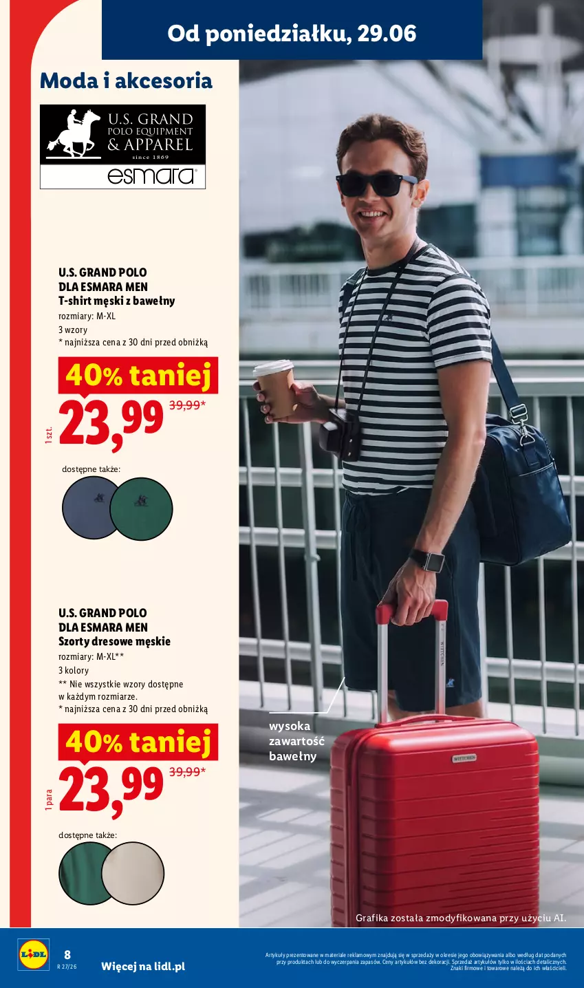Gazetka promocyjna Lidl - Katalog ważny od 29.06 - ważna 29.06 do 04.07.2026 - strona 12 - produkty: Dres, Gra, Grafika, Moda, Sok, Szorty, T-shirt