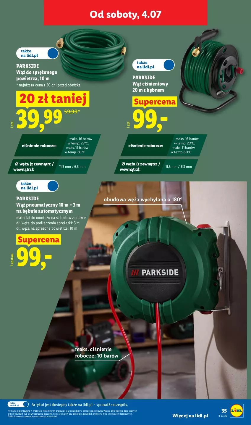 Gazetka promocyjna Lidl - Katalog ważny od 29.06 - ważna 29.06 do 04.07.2026 - strona 45 - produkty: LANA, Parkside
