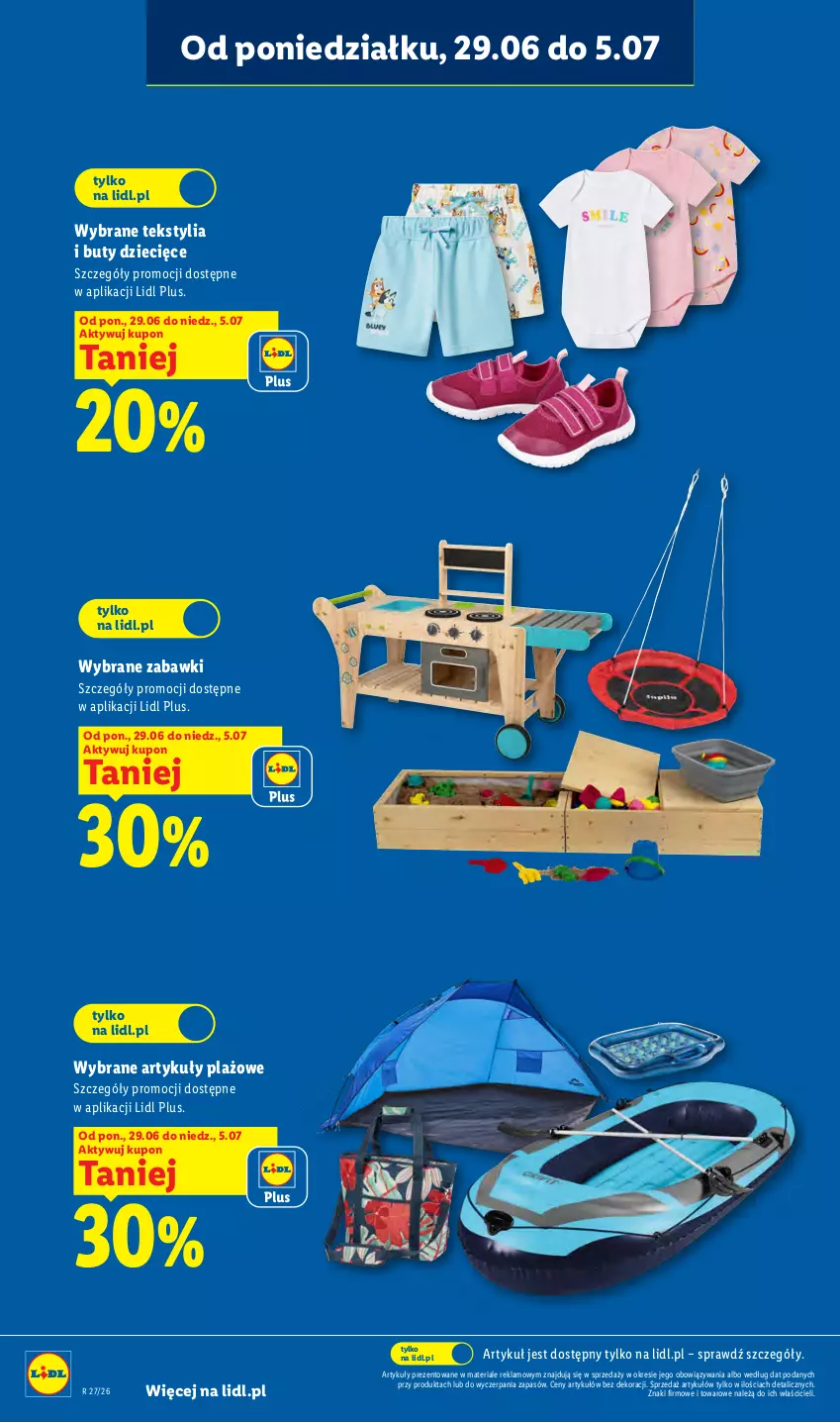 Gazetka promocyjna Lidl - Katalog ważny od 29.06 - ważna 29.06 do 04.07.2026 - strona 7 - produkty: Buty, Dzieci