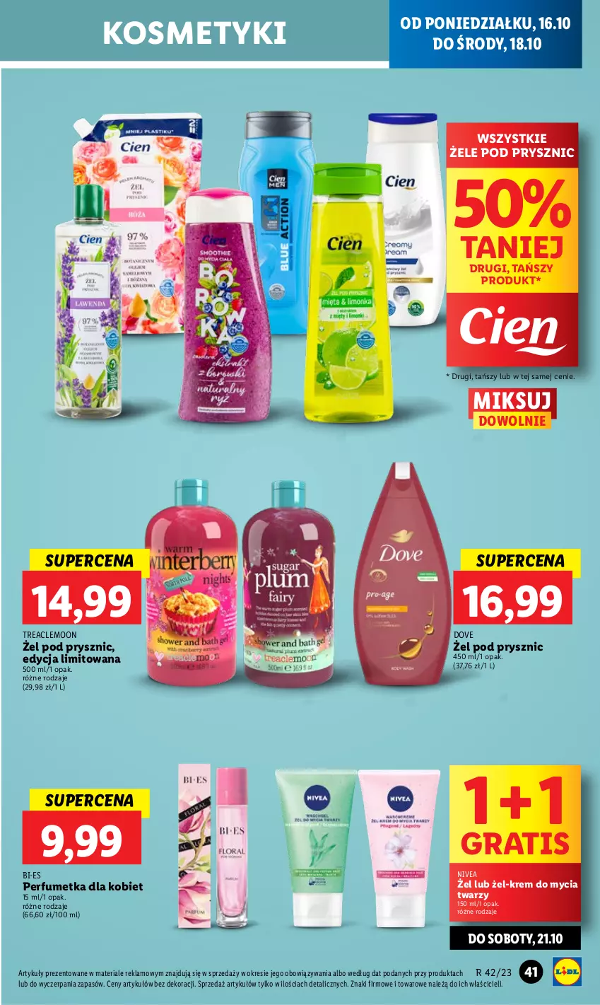 Gazetka promocyjna Lidl - GAZETKA - ważna 16.10 do 18.10.2023 - strona 51 - produkty: Dove, Gra, Nivea, Perfum