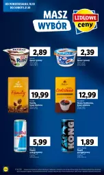 Gazetka promocyjna Lidl - GAZETKA - Gazetka - ważna od 18.10 do 18.10.2023 - strona 18 - produkty: Tchibo, Ser, Ryż, Napój energetyczny, Red Bull, Bell, Kawa mielona, Kawa, Pilos, Müller, Tchibo Family, Bella, Deser, Napój, Fa