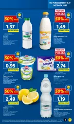 Gazetka promocyjna Lidl - GAZETKA - Gazetka - ważna od 18.10 do 18.10.2023 - strona 3 - produkty: Jogurt naturalny, Zott, Jogurt, Cytryny, Pilos, Woda mineralna, Woda, Masło, Cisowianka, Olej, Kefir, Mleko