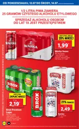 Gazetka promocyjna Lidl - GAZETKA - Gazetka - ważna od 14.07 do 14.07.2021 - strona 24 - produkty: Warka