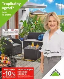 Gazetka promocyjna Leroy Merlin - Gazetka Leroy Merlin - Gazetka - ważna od 09.05 do 09.05.2023 - strona 1 - produkty: Stolik, Sofa, Fotel, Ogród, Meble, Fa