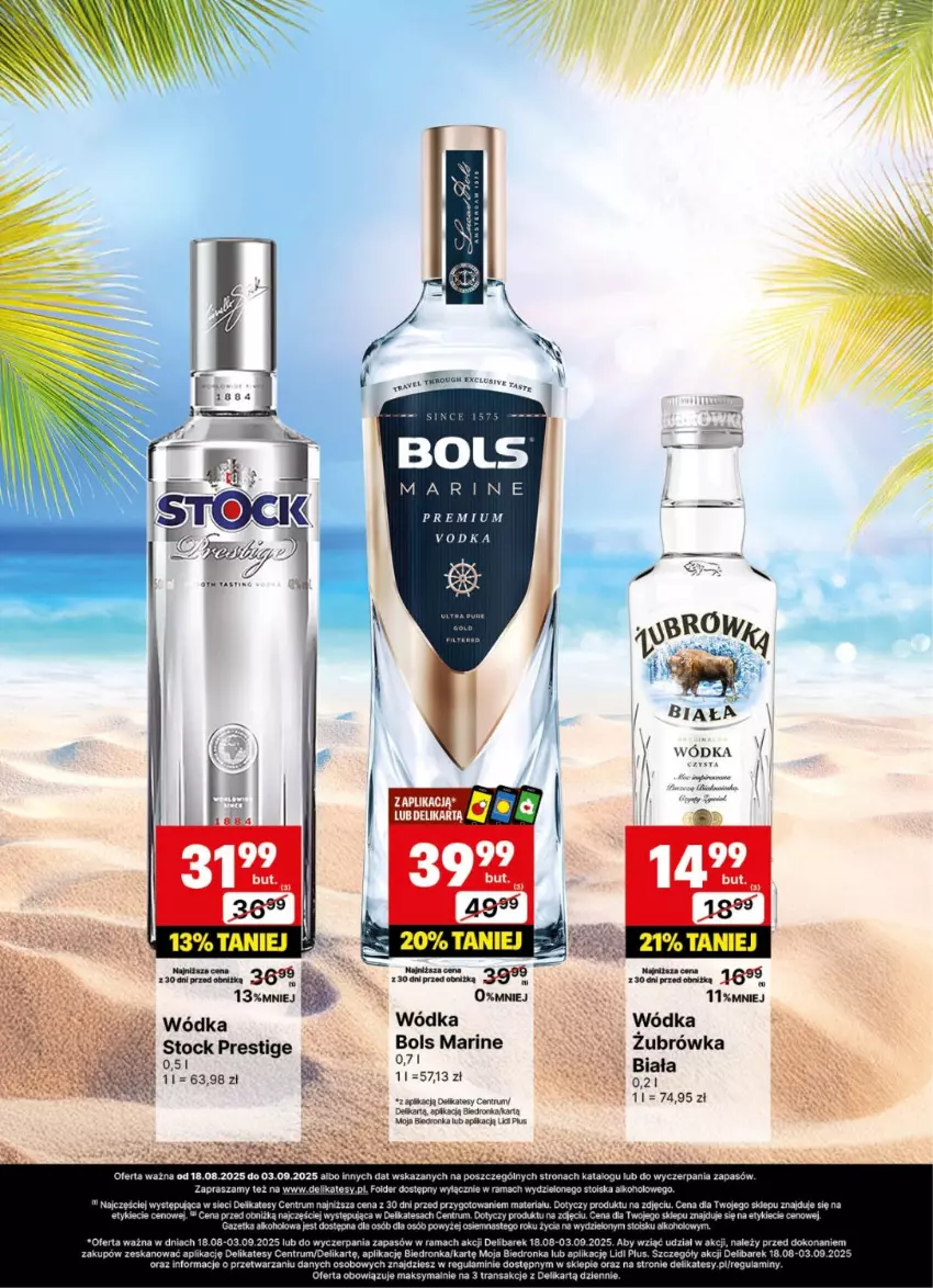 Gazetka promocyjna Delikatesy Centrum - Delibarek DC34-DC35 - ważna 18.08 do 03.09.2025 - strona 12 - produkty: Bols, Rama, Rum, Tran, Wódka