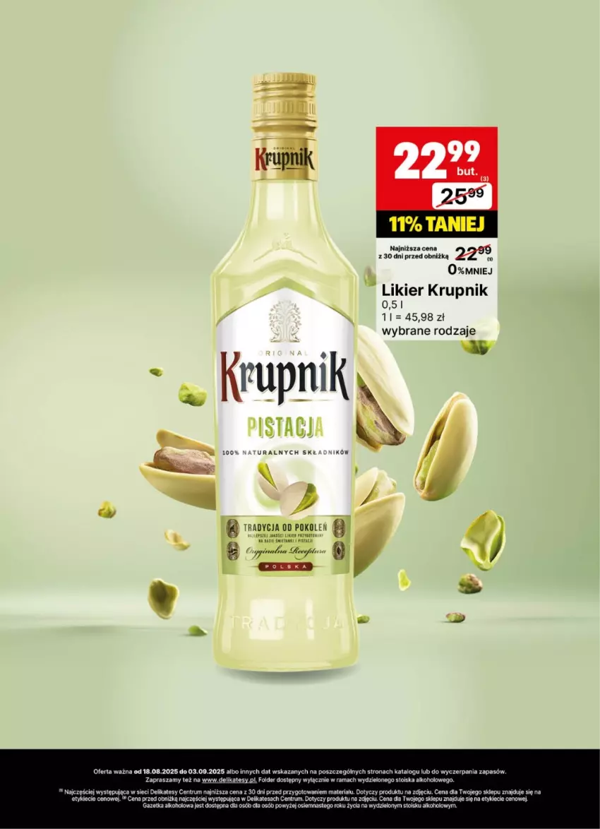 Gazetka promocyjna Delikatesy Centrum - Delibarek DC34-DC35 - ważna 18.08 do 03.09.2025 - strona 17 - produkty: Krupnik, Likier, Rama, Rum