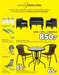 Gazetka promocyjna Jysk - Oferta tygodnia - Gazetka - ważna od 06.04 do 06.04.2021 - strona 7 - produkty: Sok, Por, Stolik, Stół, Sofa, Parasol, Kalmar, Szklanka, Krzesło, Ariel, Poduszka, Fa