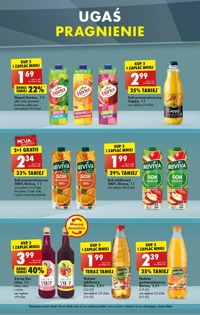 Gazetka promocyjna Biedronka - W tym tygodniu PN - ważna 25.04 do 02.05.2022 - strona 41 - produkty: Cappy, Gra, Hortex, Mięta, Napój, Nektar, Okap, Sok, Sok jabłkowy, Sok pomarańczowy, Syrop