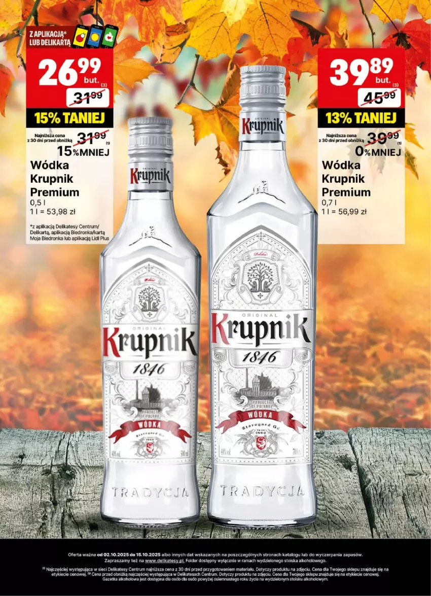 Gazetka promocyjna Delikatesy Centrum - Delibarek DC40-DC41 - ważna 02.10 do 15.10.2025 - strona 10 - produkty: Krupnik, Rama, Rum, Wódka