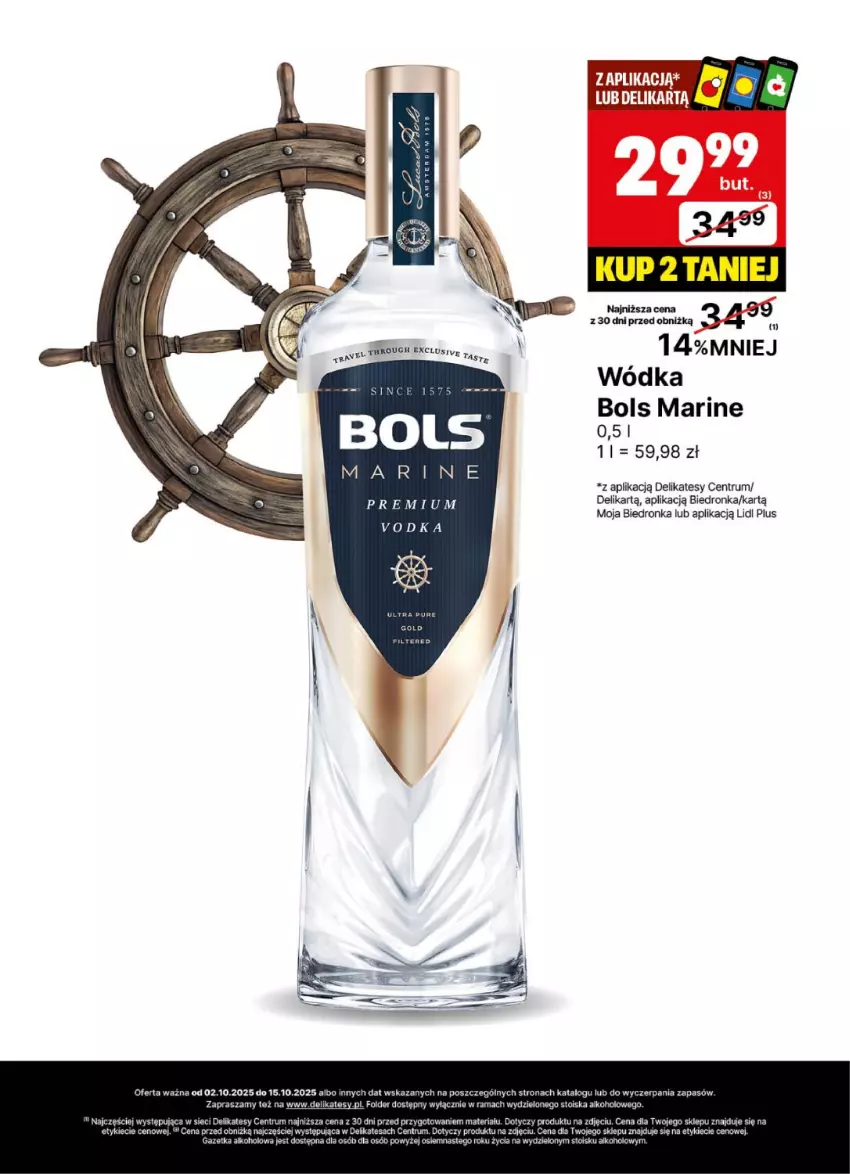 Gazetka promocyjna Delikatesy Centrum - Delibarek DC40-DC41 - ważna 02.10 do 15.10.2025 - strona 12 - produkty: Bols, Pur, Rum, Wódka