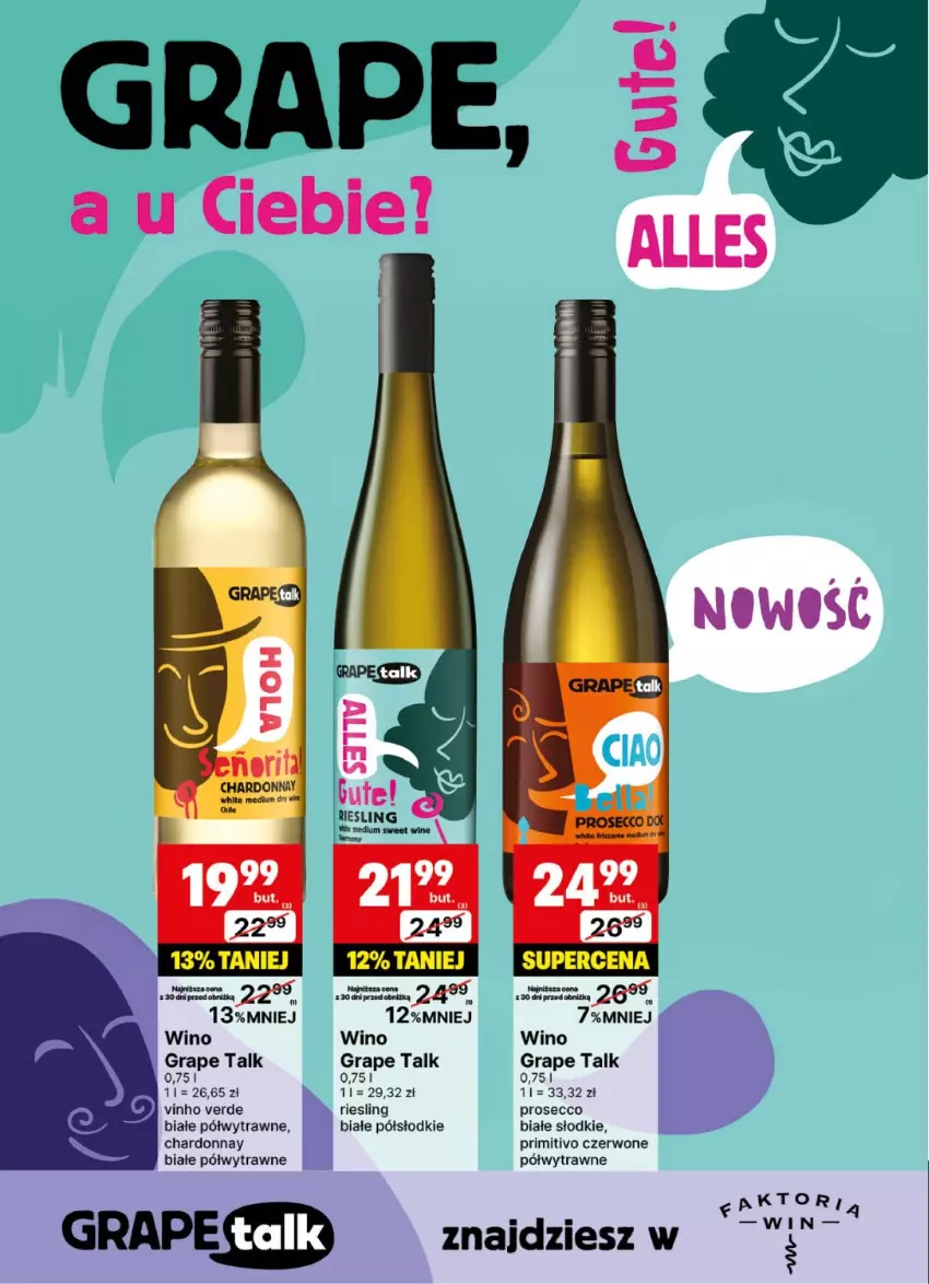 Gazetka promocyjna Delikatesy Centrum - Delibarek DC40-DC41 - ważna 02.10 do 15.10.2025 - strona 3 - produkty: Chardonnay, Gra, Prosecco, Wino