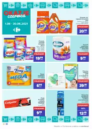 Gazetka promocyjna Carrefour - Gazetka Okazje czerwca - Gazetka - ważna od 30.06 do 30.06.2021 - strona 14 - produkty: Pur, Pampers, Papier, Pieluchy, Pasta do zębów, Papier toaletowy, Szynka, Vizir, Ręcznik, Rolki, Foxy, Maszynka, Maszynka do golenia, Colgate, Bryza, Kapsułki do prania, LG