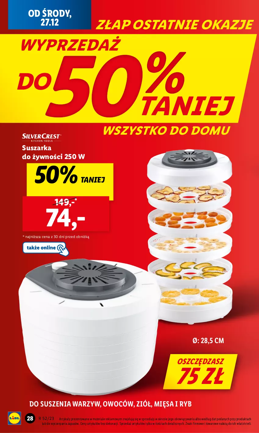 Gazetka promocyjna Lidl - GAZETKA - ważna 27.12 do 30.12.2023 - strona 30 - produkty: Suszarka