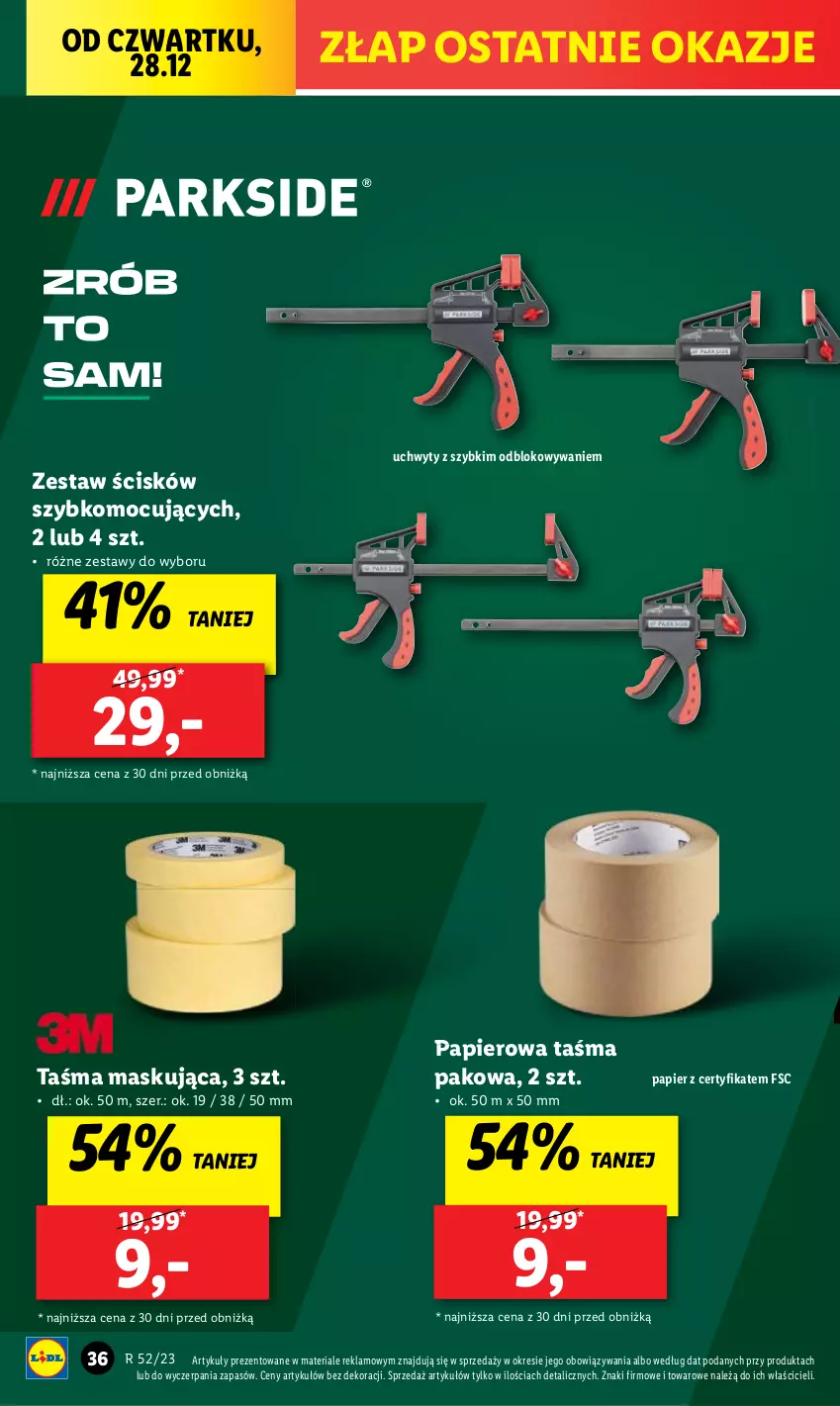 Gazetka promocyjna Lidl - GAZETKA - ważna 27.12 do 30.12.2023 - strona 38 - produkty: Papier, Uchwyty