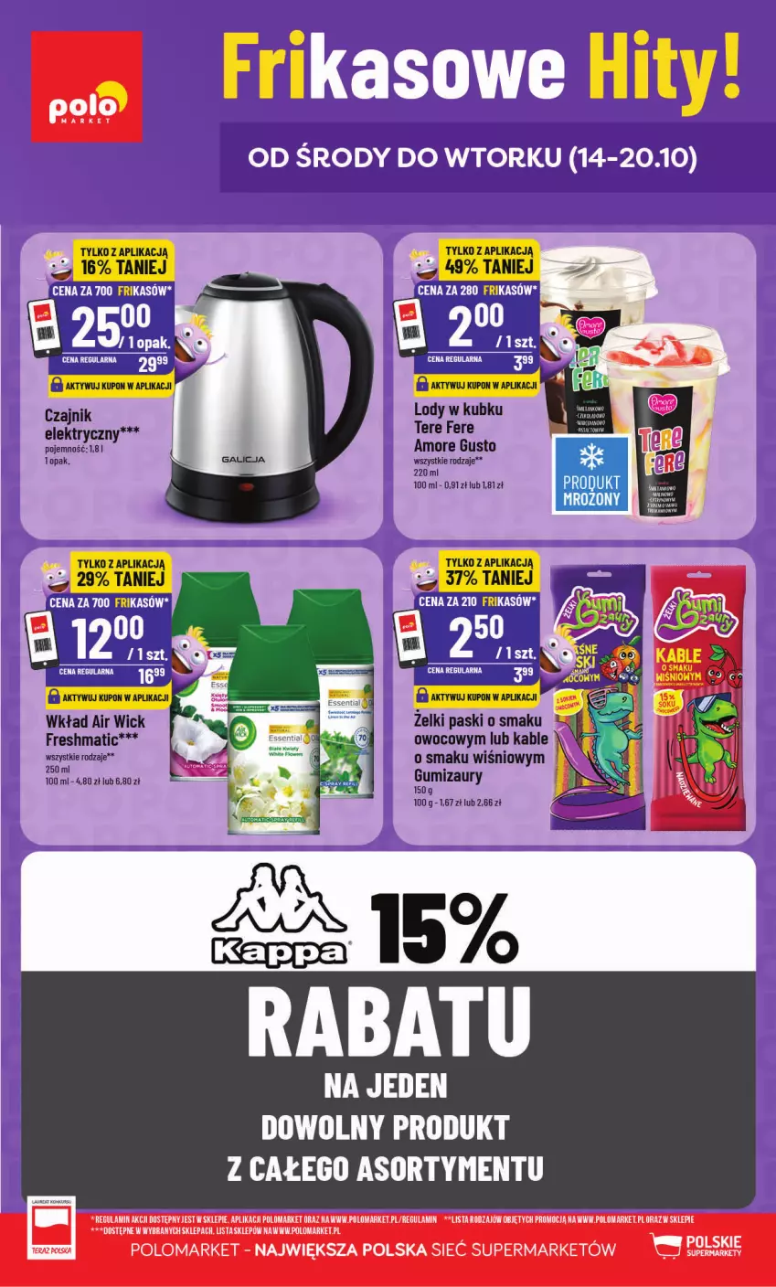 Gazetka promocyjna PoloMarket - Katalog Frikasów - ważna 14.10 do 20.10.2026 - strona 1 - produkty: Air Wick, Czajnik, Lody