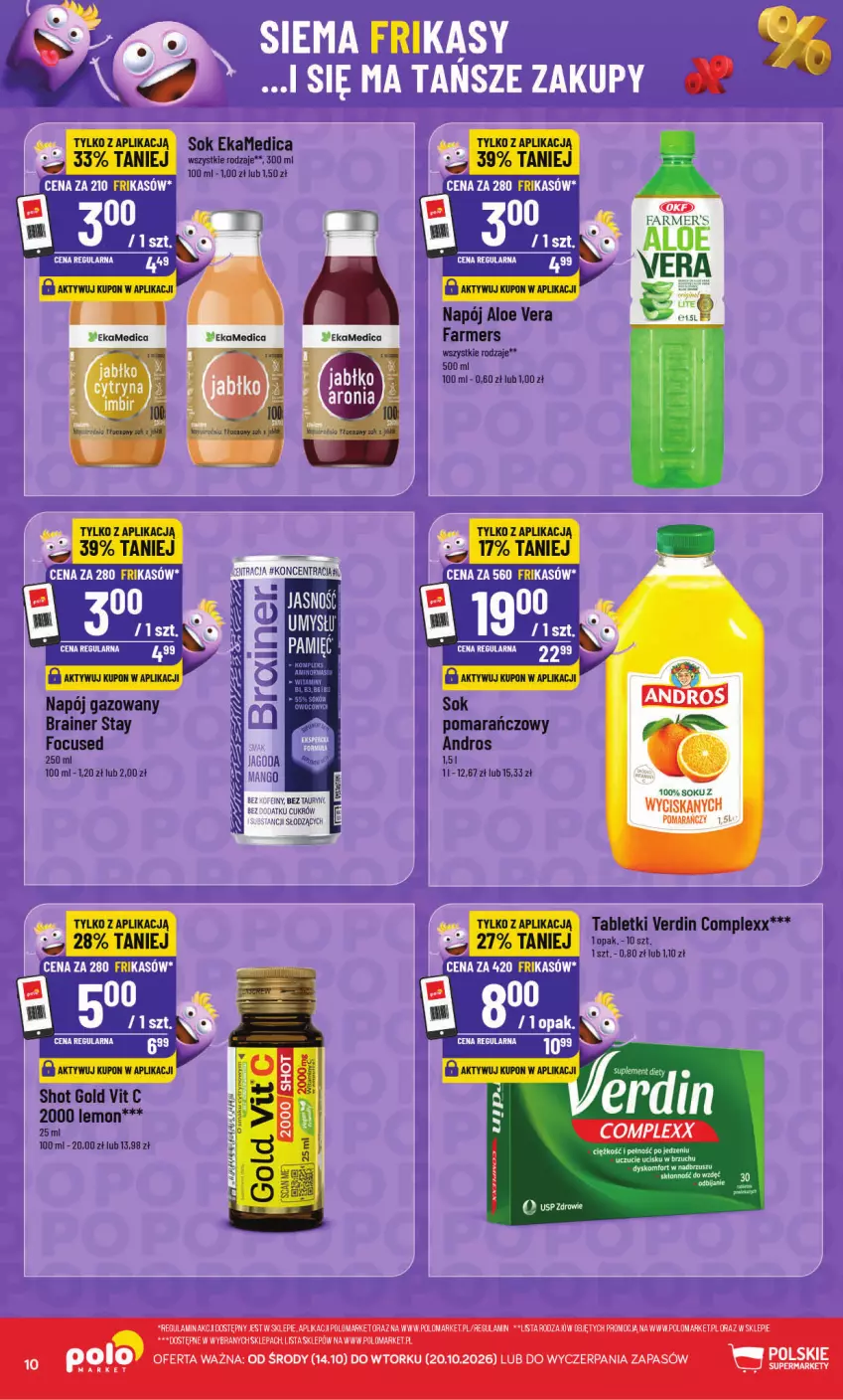 Gazetka promocyjna PoloMarket - Katalog Frikasów - ważna 14.10 do 20.10.2026 - strona 10 - produkty: Sok, Zdrowie
