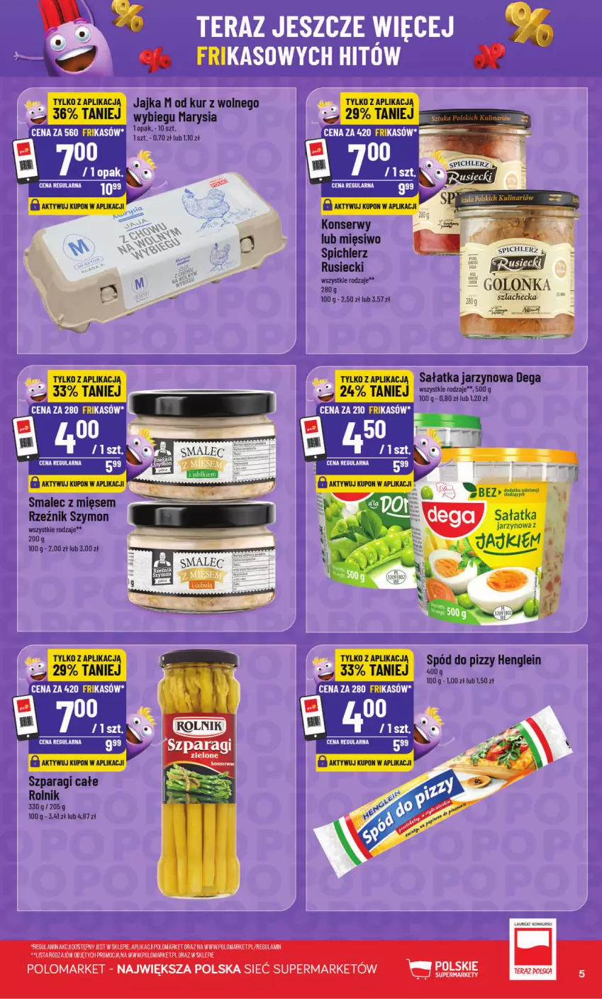 Gazetka promocyjna PoloMarket - Katalog Frikasów - ważna 14.10 do 20.10.2026 - strona 5 - produkty: Dega, Rolnik, Sałat, Sałatka, Ser, Spichlerz Rusiecki, Spód do pizzy