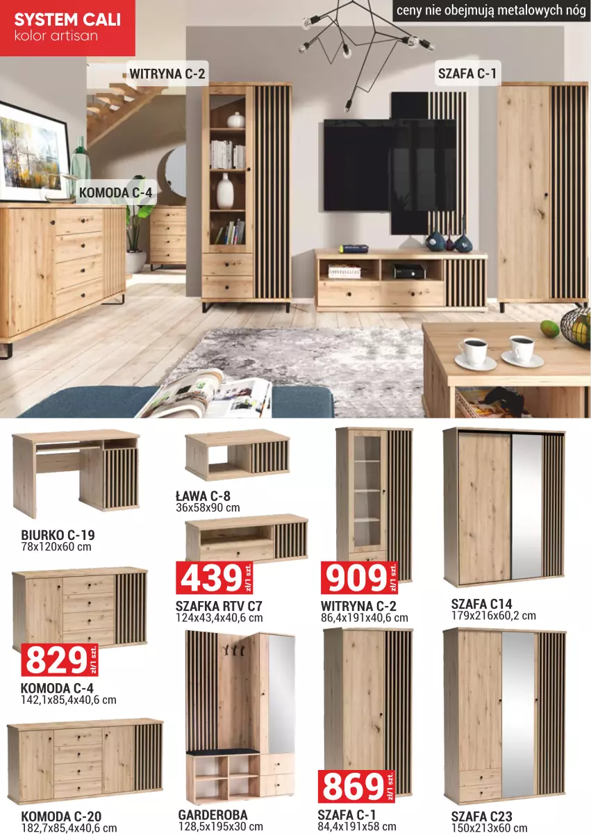 Gazetka promocyjna Merkury Market - ważna 01.06 do 30.06.2025 - strona 24 - produkty: Biurko, Fa, Komoda, Moda, Szafa, Szafka, Witryna