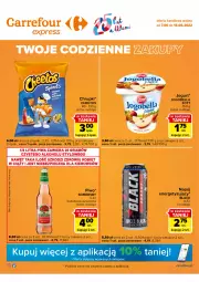 Gazetka promocyjna Carrefour - Gazetka Express - Gazetka - ważna od 13.06 do 13.06.2022 - strona 1 - produkty: Piwo, Cheetos, Somersby, Zott, Bell, Jogurt, Kosz, Chrupki, Lack, Bella, Jogobella, Napój