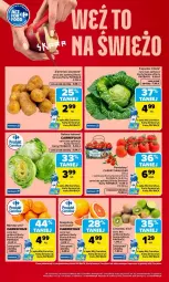 Gazetka promocyjna Carrefour - Gazetka Weź to na świeżo - Gazetka - ważna od 11.04 do 11.04.2026 - strona 4 - produkty: Mandarynki, Sałata lodowa, Kiwi, Ziemniaki, Sałat, Limonka, Pomidory, Grejpfrut, Fa