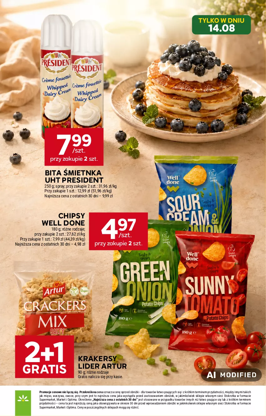 Gazetka promocyjna Stokrotka - Supermarket - ważna 13.08 do 19.08.2026 - strona 36 - produkty: Artur, Chipsy, Gra, Krakersy, Mięso, Optima, Owoce, Warzywa