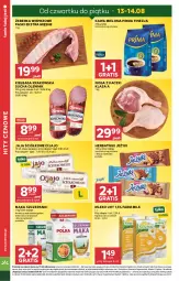 Gazetka promocyjna Stokrotka - Supermarket - Gazetka - ważna od 19.08 do 19.08.2026 - strona 4 - produkty: Warzywa, Gra, Kiełbasa krakowska, Jaja, Jeżyki, Kawa mielona, Kawa, Optima, Herbatniki, Farm Milk, Torba, Noga z kaczki, Mąka, Prima, Owoce, Kiełbasa, Olewnik, Mięso, Mleko, Fa