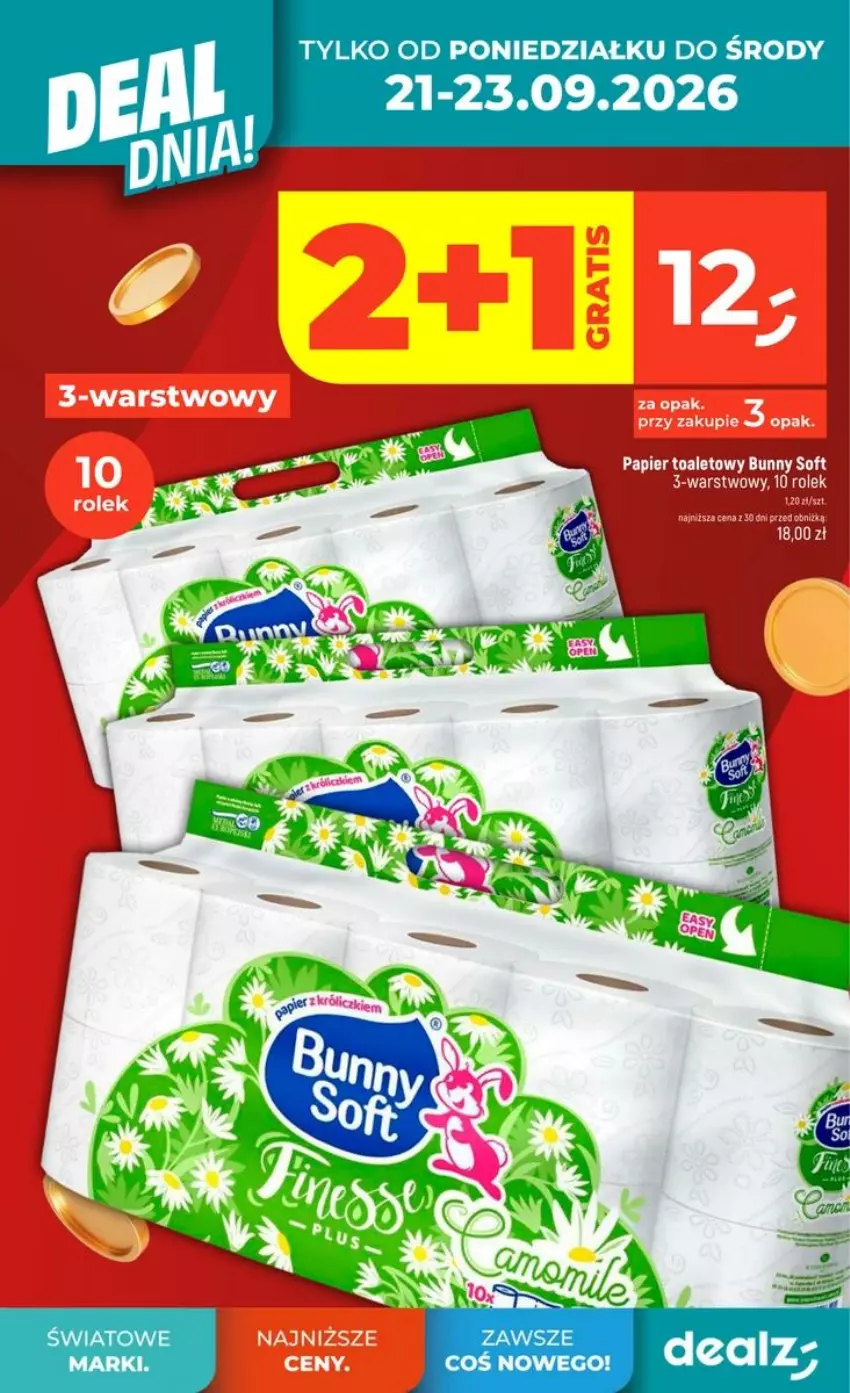 Gazetka promocyjna Dealz - DEAL DNIA - ważna 17.09 do 23.09.2026 - strona 10 - produkty: Papier, Papier toaletowy