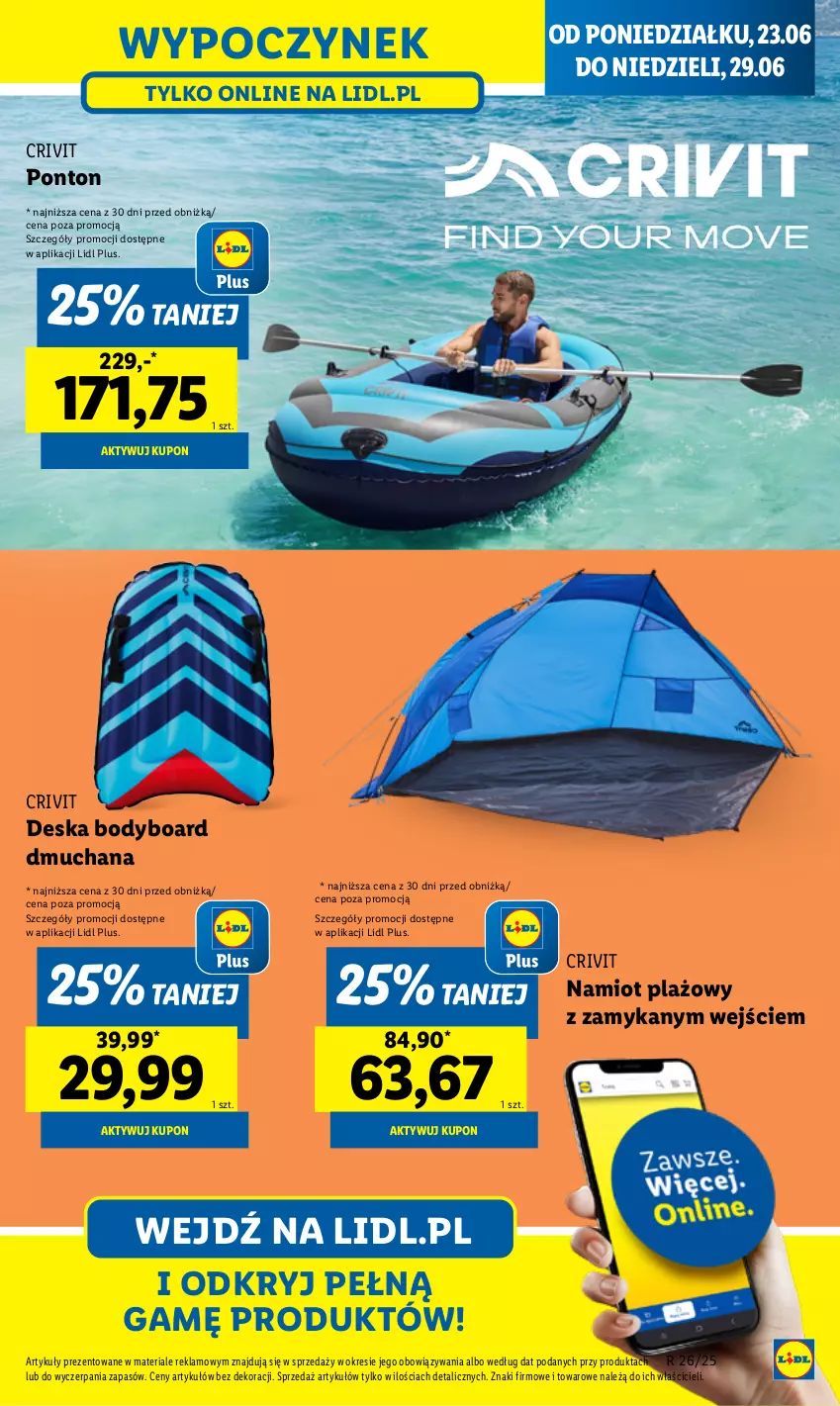 Gazetka promocyjna Lidl - GAZETKA - ważna 23.06 do 29.06.2025 - strona 23 - produkty: Body, Namiot