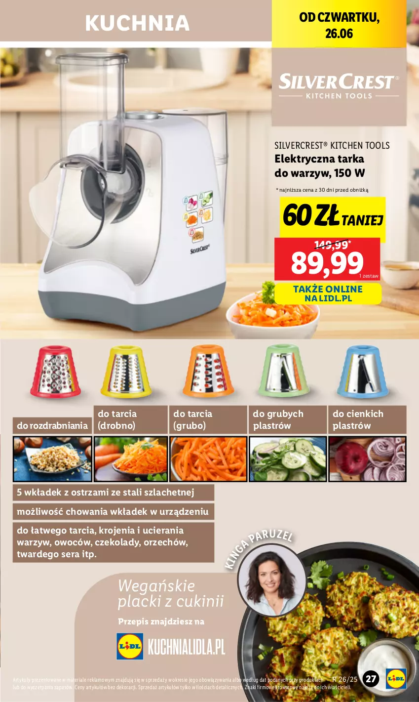 Gazetka promocyjna Lidl - GAZETKA - ważna 23.06 do 29.06.2025 - strona 29 - produkty: Kuchnia, Lack, Ser, Silvercrest, Tarka