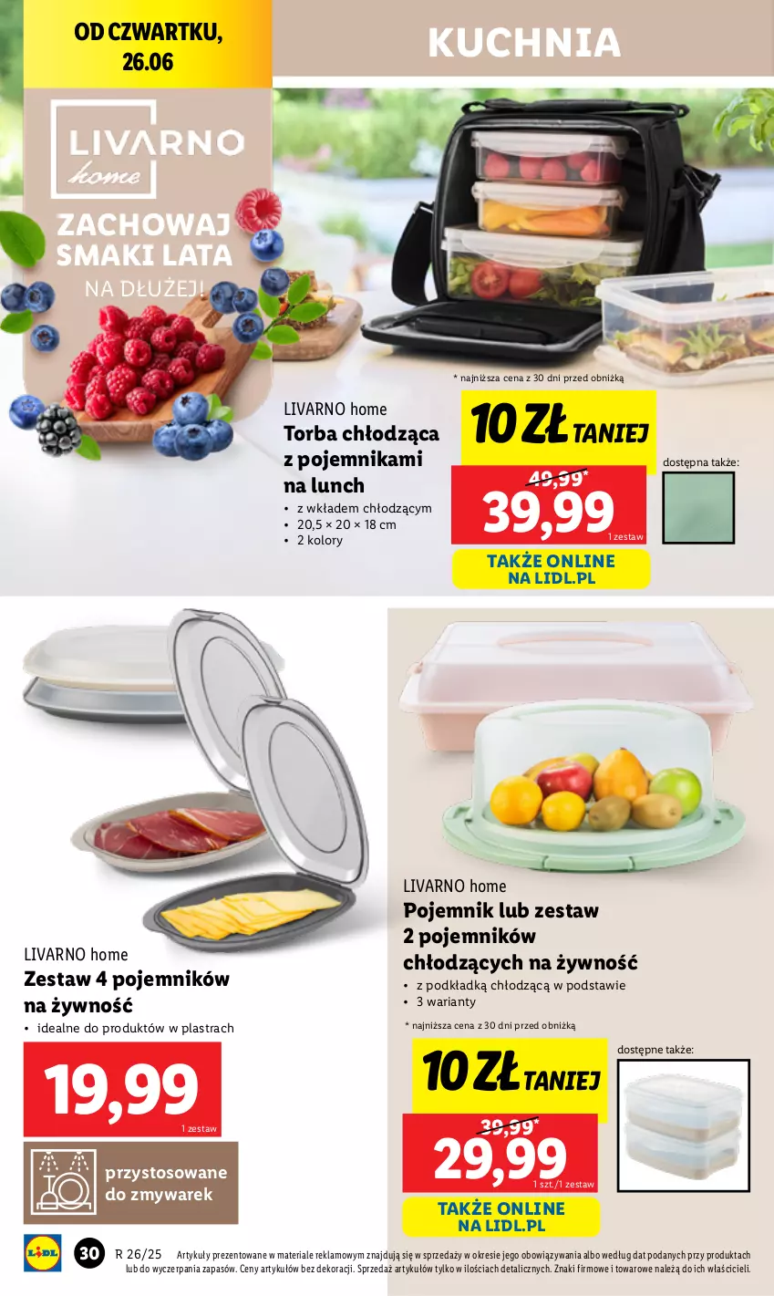 Gazetka promocyjna Lidl - GAZETKA - ważna 23.06 do 29.06.2025 - strona 32 - produkty: Ivar, Kuchnia, Podkład, Pojemnik, Torba