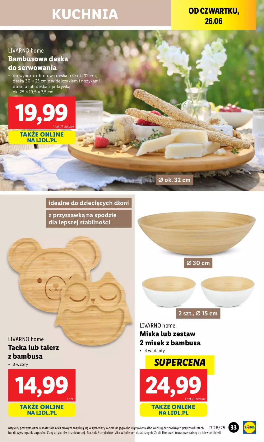 Gazetka promocyjna Lidl - GAZETKA - ważna 23.06 do 29.06.2025 - strona 35 - produkty: Dzieci, Ivar, Kuchnia, Miska, Noż, Ser, Talerz