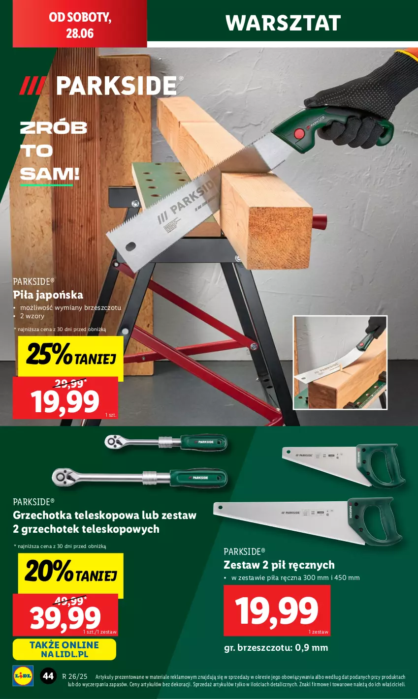 Gazetka promocyjna Lidl - GAZETKA - ważna 23.06 do 29.06.2025 - strona 46 - produkty: Parkside, Teleskop