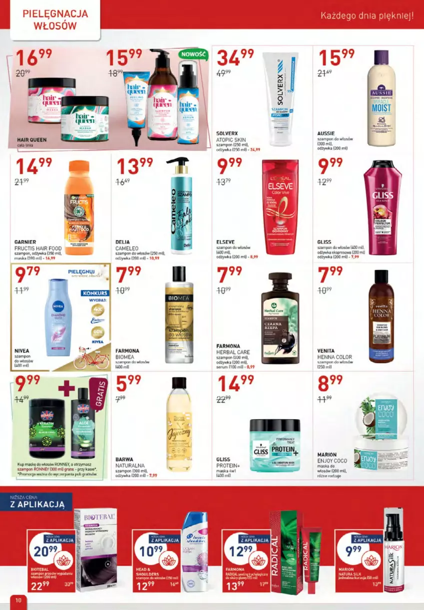 Gazetka promocyjna Drogerie Jawa - ważna 07.04 do 04.05.2022 - strona 10 - produkty: Barwa Naturalna, Eleo, Elseve, Fa, Fructis, Garnier, Gra, Maska, Nivea, Odżywka, Rum, Ser, Serum, Szampon, Top