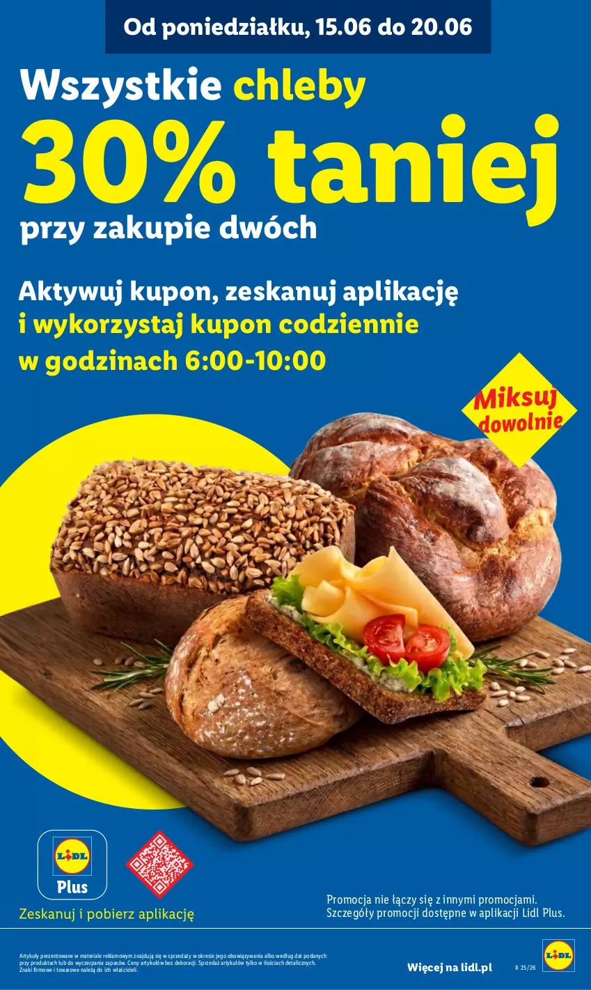 Gazetka promocyjna Lidl - Gazetka ważna od 15.06 do 17.06 - ważna 15.06 do 17.06.2026 - strona 15 - produkty: Chleb
