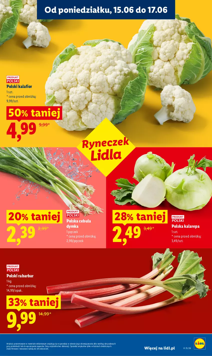 Gazetka promocyjna Lidl - Gazetka ważna od 15.06 do 17.06 - ważna 15.06 do 17.06.2026 - strona 35 - produkty: Cebula, Kalafior