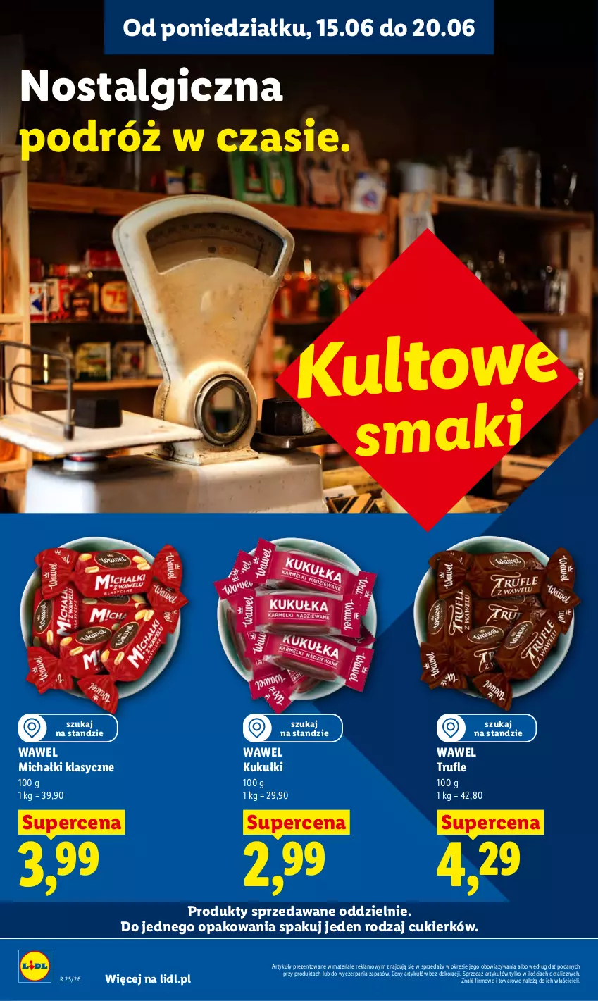 Gazetka promocyjna Lidl - Gazetka ważna od 15.06 do 17.06 - ważna 15.06 do 17.06.2026 - strona 46 - produkty: Cukier, LG, Michałki, Wawel