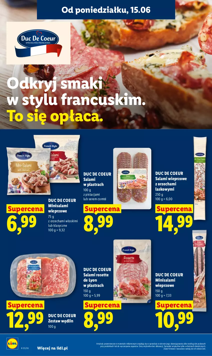 Gazetka promocyjna Lidl - Gazetka ważna od 15.06 do 17.06 - ważna 15.06 do 17.06.2026 - strona 68 - produkty: Salami, Ser