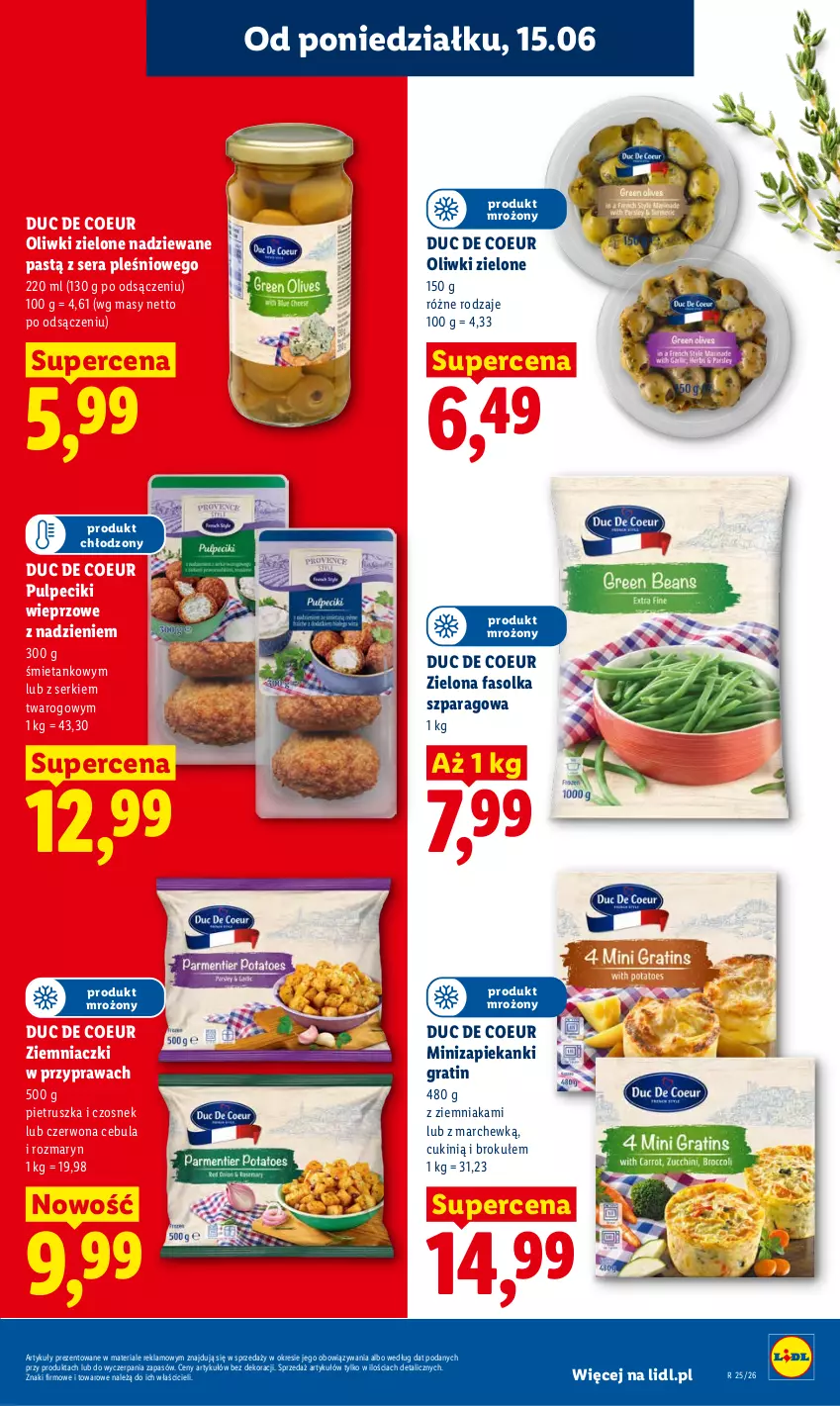 Gazetka promocyjna Lidl - Gazetka ważna od 15.06 do 17.06 - ważna 15.06 do 17.06.2026 - strona 69 - produkty: Cebula, Czosnek, Fa, Gra, Oliwki, Oliwki zielone, Pietruszka, Ser