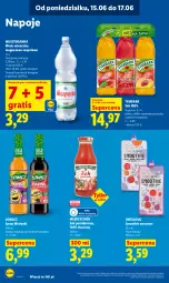 Gazetka promocyjna Lidl - Gazetka ważna od 15.06 do 17.06 - Gazetka - ważna od 17.06 do 17.06.2026 - strona 76 - produkty: Sok, Por, Mus, Gra, Napoje, Muszynianka, Tymbark, Smoothie, Syrop, Sok pomidorowy, Woda mineralna, Woda, Mango, Magnez